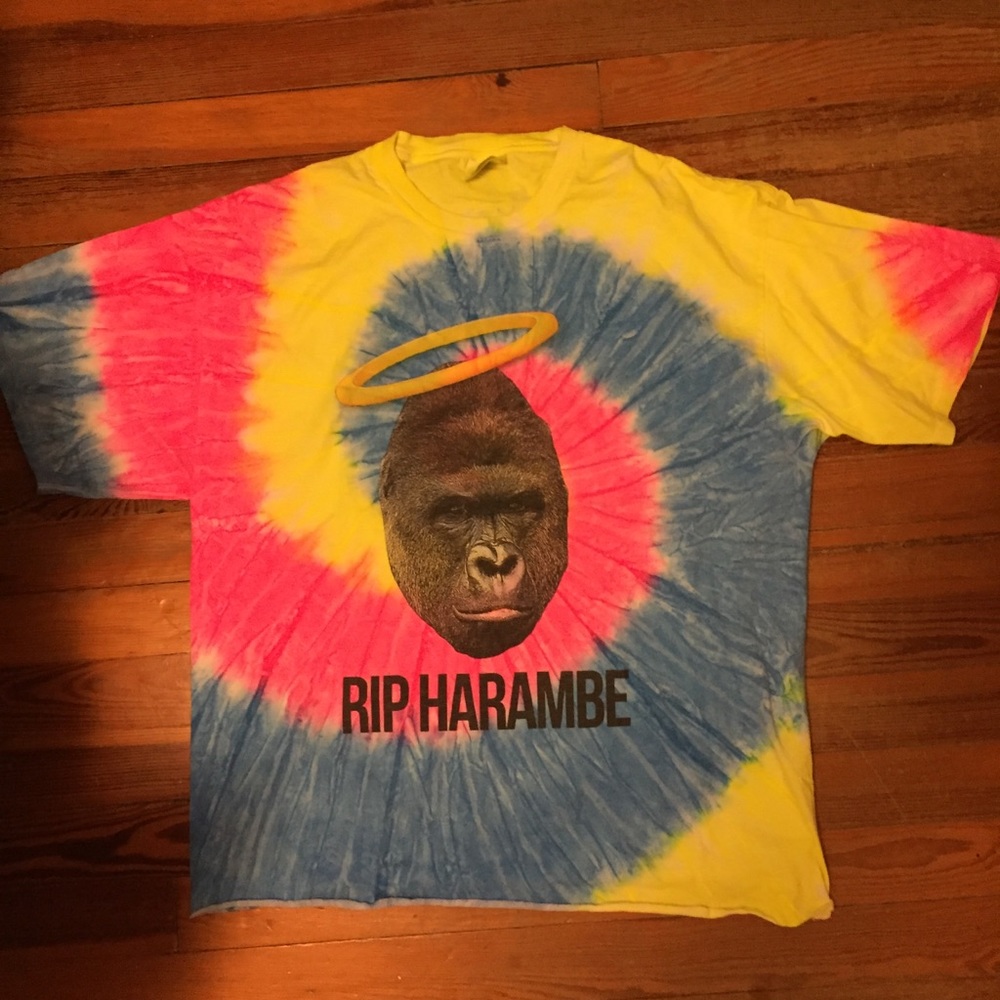 Harambe T-Shirt Tie Dye from Barstool Sports